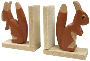 Hans Günter Flath Buchstützen Eichhörnchen, Höhe: 21 mm (Hans Günter Flath 726/2) Minatur-Buchstützen 'Eichhörnchen'